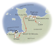 Brittany Normandy France Map